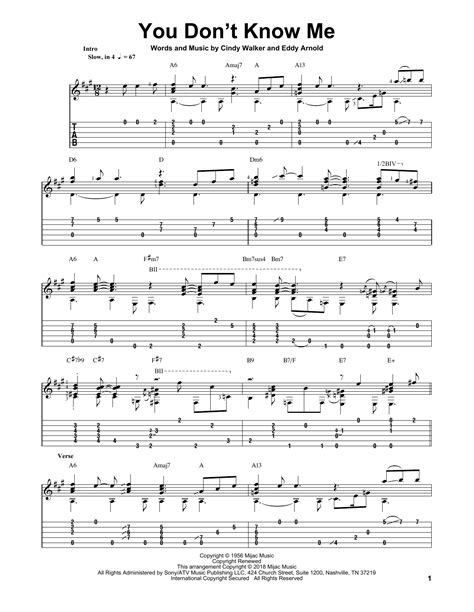 you don't know me chords.
